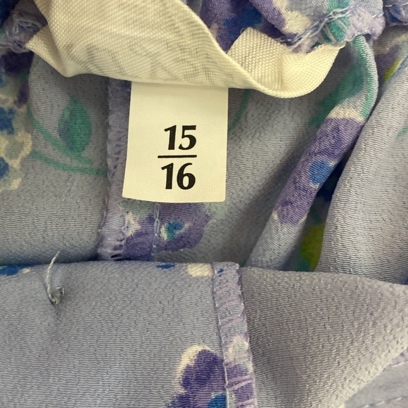 Size 14/16 Lavender Floral Button Up Maxi Skirt - Picture 10 of 12